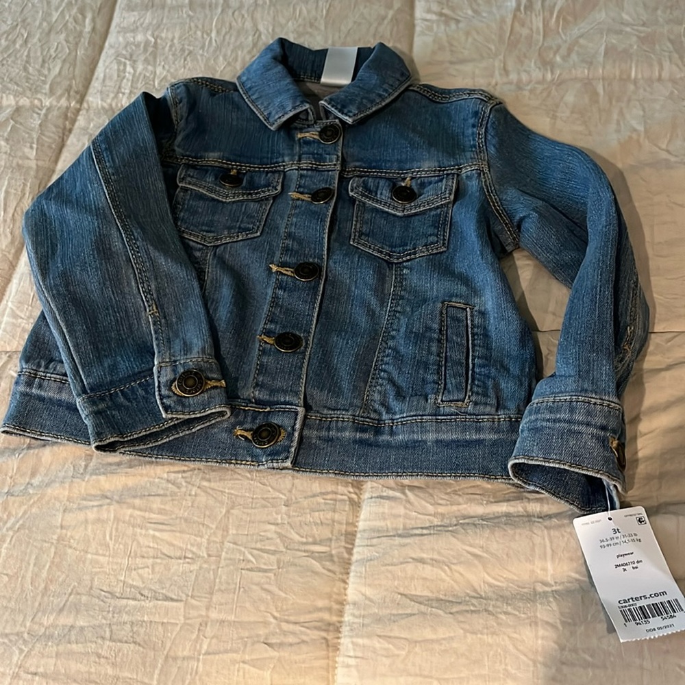 Toddler girl denim jacket B12